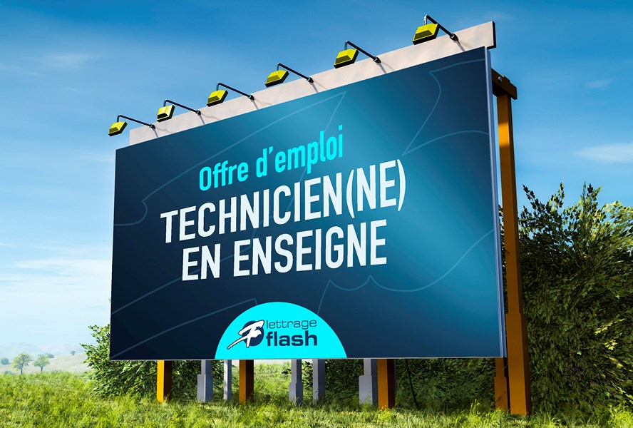 Lettrage Flash recherche un.e Technicien.ne en enseigne