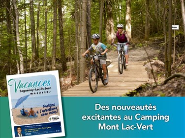 Des nouveautés excitantes au Camping Mont Lac-Vert