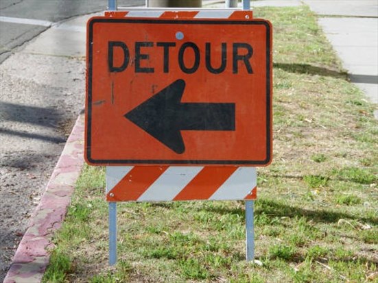La route 170 totalement bloquée 