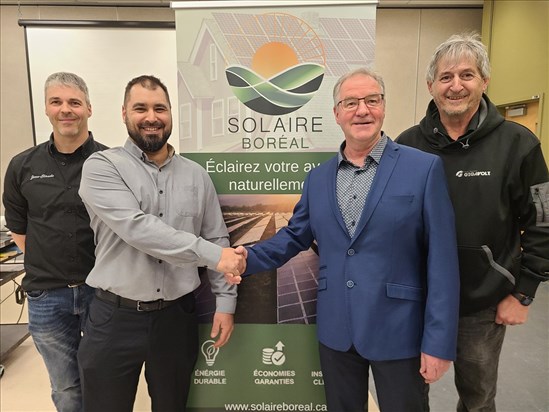 Solaire Boréal voit le jour pour accélérer la transition énergétique