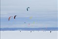 Conditions idéales pour la 7e Traversée du lac Saint-Jean en snowkite