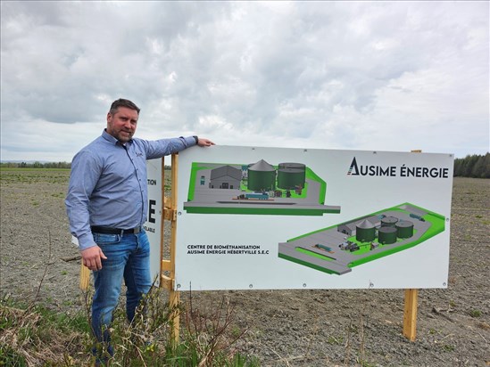 Le projet de biométhanisation d’Ausime Énergie franchit une étape clé 