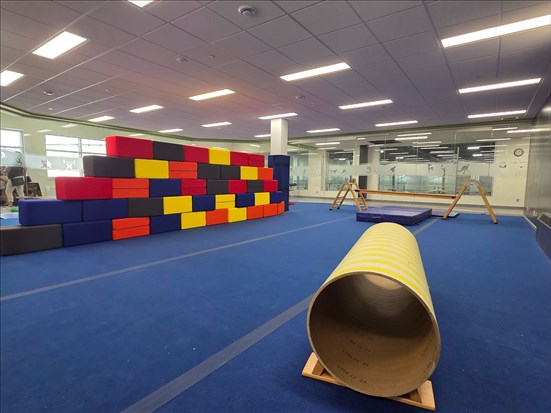 Une salle de psychomotricité au Centre Mario-Tremblay