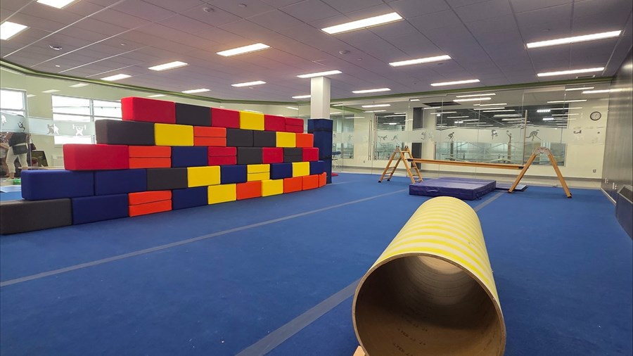 Une salle de psychomotricité au Centre Mario-Tremblay
