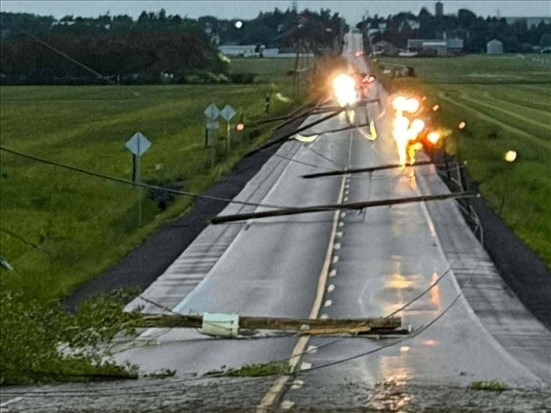 Violents orages, pannes et dégâts dans plusieurs municipalités de la région