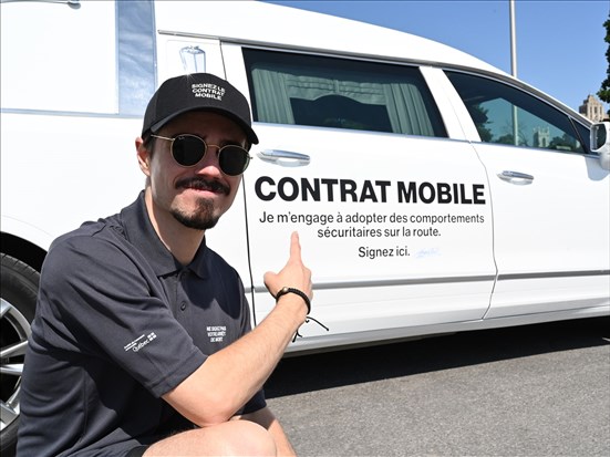Un corbillard sur les routes du Québec pour sensibiliser les vacanciers